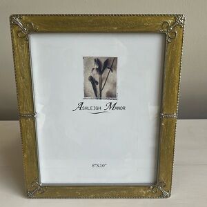 Ashleigh Manor Pearlized Gold Enamel Metal Photo Frame 8X10